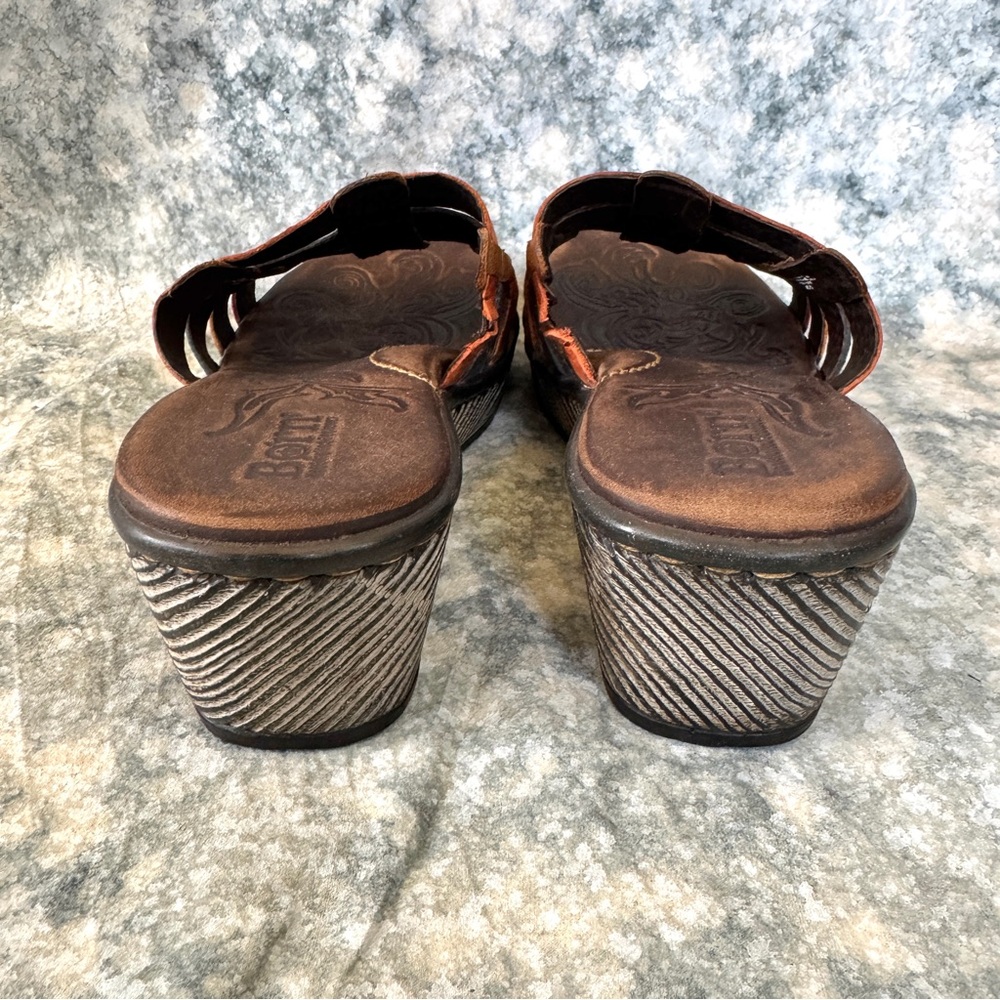 Born Multi-color Lolo Leather Sandals 7 - Tree Print Soles - Picture 7 of 8
